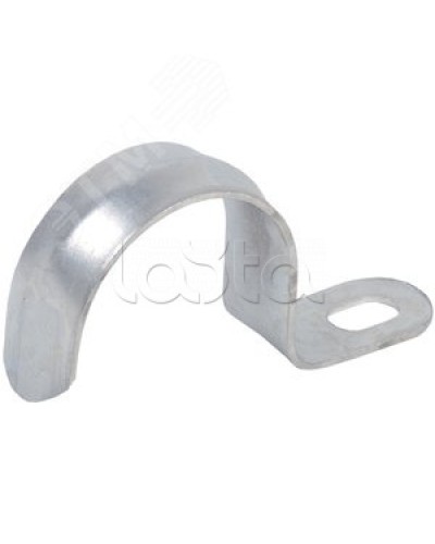 Скоба металлическая однолапковая d25-26мм IEK (100 шт/упак.) (CMAT10-25-100) в Махачкале Держатели, клипсы, скобы Pintop.ru