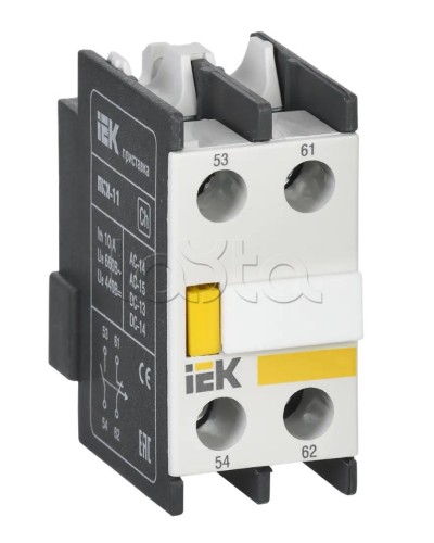 Приставка ПКИ-11 дополнительные контакты 1з+1р IEK (KPK10-11) в Махачкале Коммутационные изделия Pintop.ru