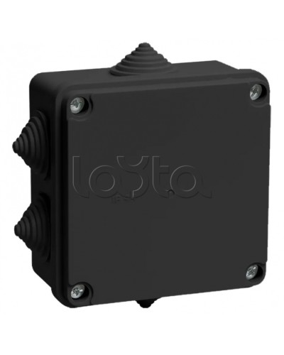 Коробка расп. КМ41233 100х100х50мм IP44 6 вв. черная IEK (UKO11-100-100-050-K02-44) в Махачкале Распределительные коробки Pintop.ru