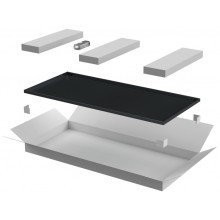 ITK LINEA N Дверь металлическая 600мм шкафа 33U чер. (LN05-33U6X-DM)