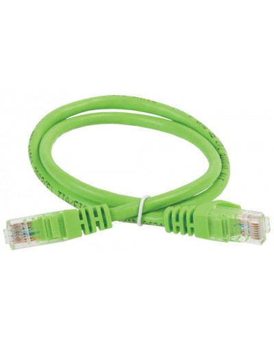 ITK Коммутационный шнур (патч-корд), кат.5Е UTP, 1,5м, зеленый (PC02-C5EU-1M5) в Махачкале Патч-корды и пигтейлы Pintop.ru