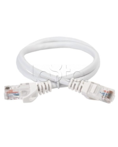 Коммутационный шнур (патч-корд) кат.5E UTP 0,5м белый ITK (PC08-C5EU-05M) в Махачкале Патч-корды и пигтейлы Pintop.ru