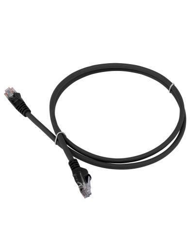 Патч-корд LANMASTER LSZH UTP кат.5e, 0.3 м, черный LANMASTER LAN-PC45/U5E-0.3-BK в Махачкале Патчкорды (медные) Pintop.ru
