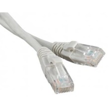 Патч-корд UTP, кат. 6, RJ45-RJ45, серый, длина 2 м LANMASTER LAN6-45-45-2.0-GY
