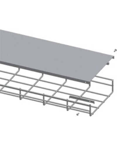 Крышка для лотка шириной 400мм, 1м. LANMASTER LAN-MT-AB400-EZ в Махачкале Аксессуары для лотков Pintop.ru