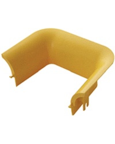 Накладка оптического лотка торцевая 120 мм, желтая LANMASTER LAN-OT120-TS в Махачкале Аксессуары для кабель-канала Pintop.ru