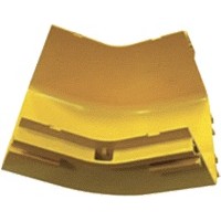 Изгиб 45° оптического лотка внутренний 360 мм, желтый LANMASTER LAN-OT360-IC45