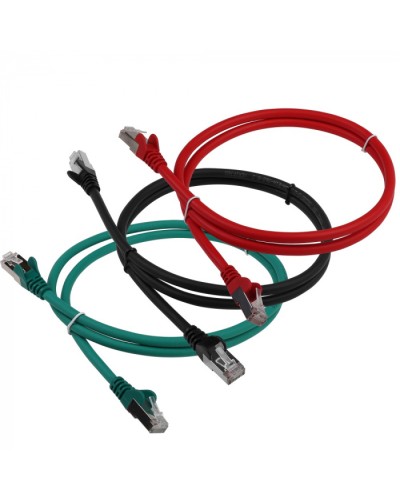 Патч-корд LSZH FTP кат.6, 15 м, зеленый LANMASTER LAN-PC45/S6-15-GN в Махачкале Патч-корды и пигтейлы Pintop.ru