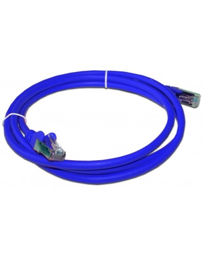 Патч-корд RJ45 - RJ45, 4 пары, FTP, категория 6A, 3 м, синий, LSZH LANMASTER LAN-PC45/S6A-3.0-BL в Махачкале Патч-корды и пигтейлы Pintop.ru