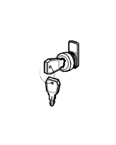 Замок и ключ для щитов встраиваемых и распределительных Legrand 001491 в Махачкале Расходные материалы для шкафов и стоек Pintop.ru