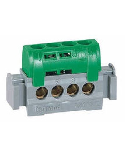 Клеммник зеленый 4х1.5-16 мм2 LEGRAND 004830 в Махачкале Клеммные колодки Pintop.ru