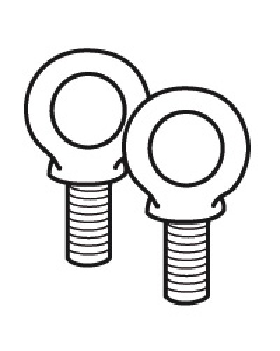 Комплект подъемных колец Legrand 020482 в Махачкале Аксессуары для стоек и шкафов Pintop.ru