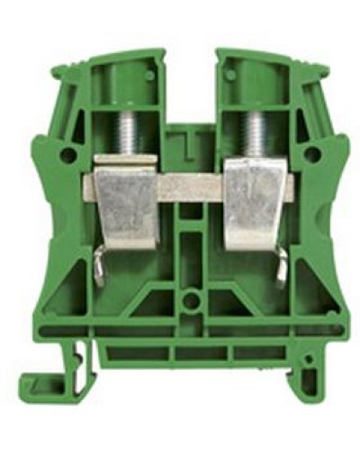 Клемма 16 мм2 однополюсная 1 вход/1 выход, шаг 12 мм, зеленая Viking Legrand 037198 в Махачкале Клеммные колодки Pintop.ru