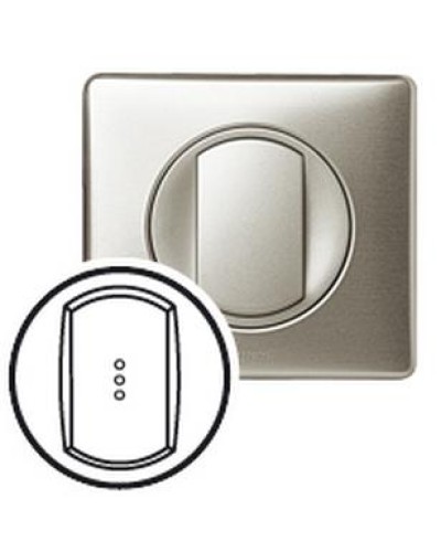 Лицевая панель для выключателя с индикацией титан Celiane Legrand 068303 в Махачкале Аксессуары для кабель-канала Pintop.ru