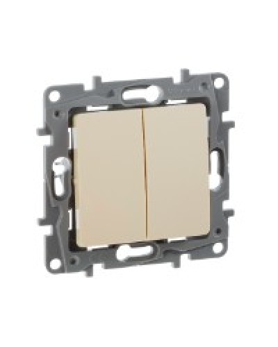 Переключатель двухклавишный 10AX Plus Legrand 672312 в Махачкале Аксессуары для кабель-канала Pintop.ru