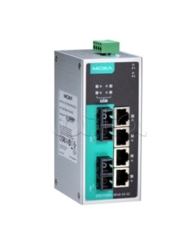 Коммутатор PoE 6-портовый Moxa EDS-P206A-4PoE-MM-SC в Махачкале Коммутаторы Pintop.ru