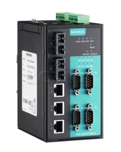 Сервер 4-портовый RS-232/422/485 в Ethernet Moxa NPort S8455I-SS-SC в Махачкале Дополнительное оборудование для ОПС Pintop.ru