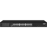 Управляемый L3 PoE коммутатор на 24xGE RJ-45 c PoE + 4х10G SFP+ порта NST NS-SW-24G4G10-PL