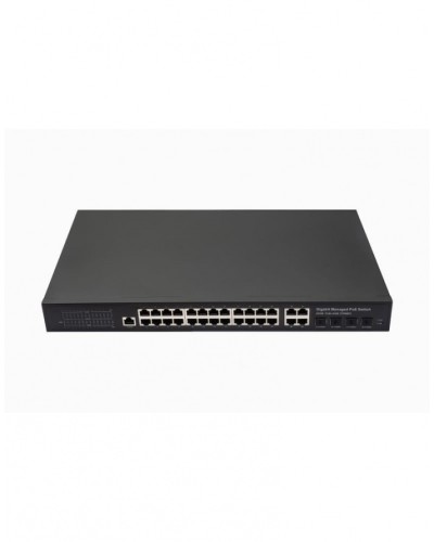 Управляемый L2 PoE коммутатор Gigabit Ethernet на 24 RJ45 PoE + 4 x GE Combo Uplink порта NST NS-SW-24G4G-PL в Махачкале Коммутаторы Pintop.ru