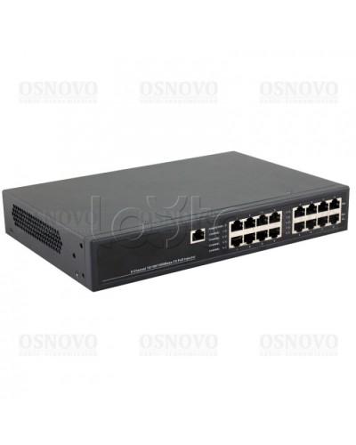 PoE-инжектор управляемый Gigabit Ethernet на 8 портов OSNOVO Midspan-8/150RGM в Махачкале Блоки питания для кожухов и камер Pintop.ru