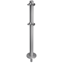 Стойка ограждения съемная L-образная с 2-мя полупетлями cправа Oxgard ВЗР 1996Р.20-02