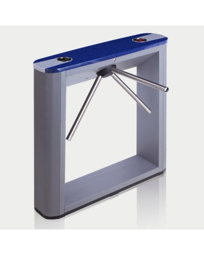 Турникет тумбовый электромеханический с планками антипаника, синей крышкой PERCo-TTD-03.1G (планки антипаника, синяя крышка) в Махачкале Турникеты Pintop.ru