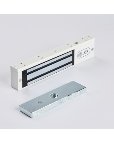 R-Lock RL-EM180-00W - Электромагнитный замкок, 180кг, DC12/24B, цвет белый, RAL9016(белый) в Махачкале Электромагнитные замки Pintop.ru