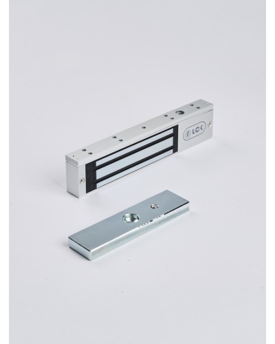 R-Lock RL-EM180-L0S - Электромагнитный замкок, 180кг, DC12/24B, цвет серебристый сатинированный алюминий RAL 7047 в Махачкале Электромагнитные замки Pintop.ru