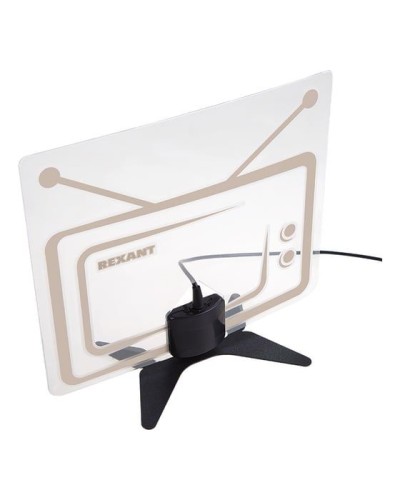 Антенна комнатная «Активная» для цифрового телевидения DVB-T2, Ag-717 REXANT 34-0717 в Махачкале Системы видеонаблюдения Pintop.ru