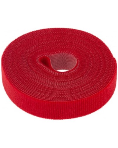 Лента-липучка многоразовая 5 м х 20мм, красная (1 шт/уп) REXANT 07-7524 в Махачкале Монтажные материалы Pintop.ru