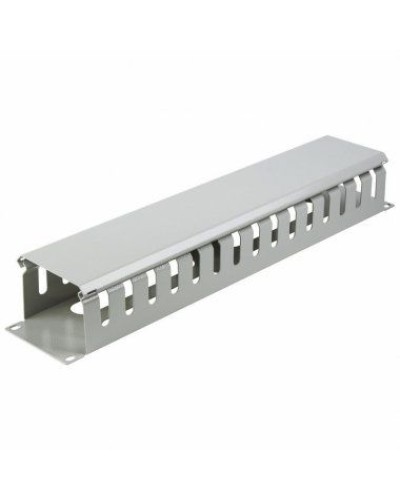 Органайзер кабельный горизонтальный с крышкой, 19, 2U, глубиной 72 мм, металл, RAL 7035 REXANT 04-2645 в Махачкале Кабельные органайзеры Pintop.ru