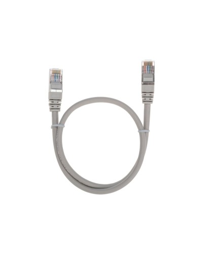 Патч-корд F/UTP, CAT 5e, RJ45-RJ45, 26AWG, LSZH, серый, 0,5м REXANT 02-0110-05 в Махачкале Патчкорды (медные) Pintop.ru