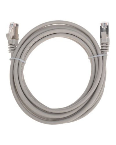 Патч-корд F/UTP, CAT 5e, RJ45-RJ45, 26AWG, LSZH, серый, 3м REXANT 02-0110-3 в Махачкале Патчкорды (медные) Pintop.ru
