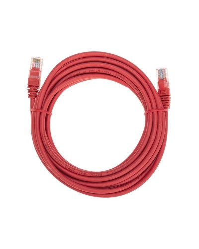 Патч-корд U/UTP, CAT 5e, RJ45-RJ45, 26AWG, LSZH, красный, 5м REXANT 02-0103-5 в Махачкале Патчкорды (медные) Pintop.ru