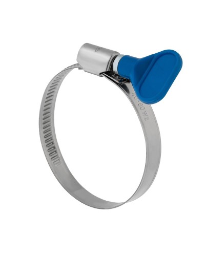 Хомут червячный 32-50/9-0,7мм, с ключом, нержавеющая сталь W2, (50 шт/уп) REXANT 07-0732-1 в Махачкале Стяжки-хомуты Pintop.ru