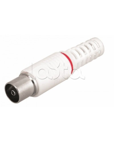 Разъем гнездо TV без пайки белый (100шт/уп) REXANT 05-2043 в Махачкале Коннекторы Pintop.ru