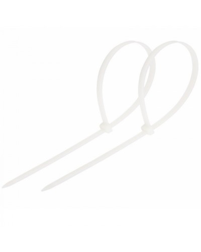 Хомут-стяжка нейлоновый 5х400 мм белый (100шт/уп) REXANT 07-0400 в Махачкале Стяжки-хомуты Pintop.ru