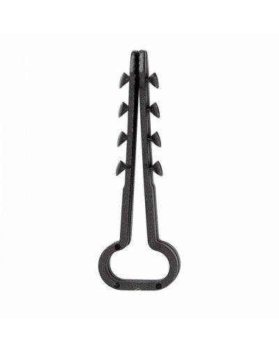 Дюбель-хомут нейлоновый прямоугольный 6-12 мм, черный, 100 шт. REXANT (07-4614) в Махачкале Крепеж: Дюбели, шурупы, саморезы Pintop.ru