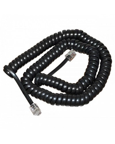 Шнур витой трубочный телефонный чёрный 2 м (10шт/уп) REXANT 18-2023 в Махачкале Дополнительное оборудование для сетей Pintop.ru