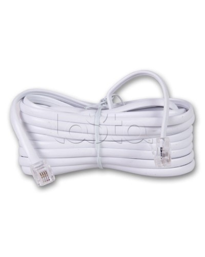 Удлинитель телефонный 5 м белый (10шт/уп) REXANT 18-3051 в Махачкале Патч-корды и пигтейлы Pintop.ru