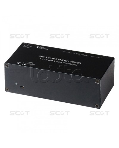 Распределитель видеосигнала HDCVI/HDTVI/AHD SC&T CD108HD в Махачкале Видеоусилители, Модуляторы, Делители Pintop.ru