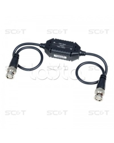 Изолятор коаксиального кабеля (AHD/CVI/TVI) для защиты от искажений по земле SC&T GL001HDP в Махачкале Видеоусилители, Модуляторы, Делители Pintop.ru
