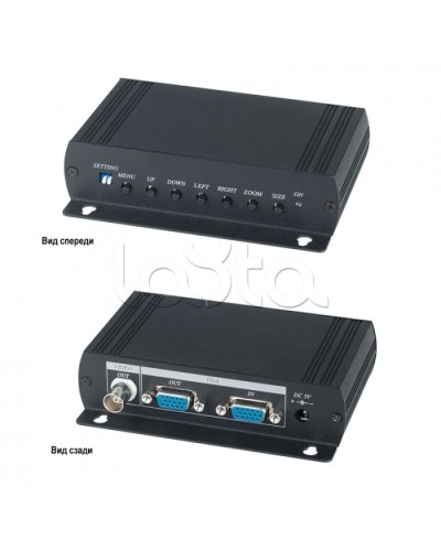 Преобразователь VGA- видеосигнала в аналоговый видеосигнал SC&T VC01 в Махачкале Видеоусилители, Модуляторы, Делители Pintop.ru