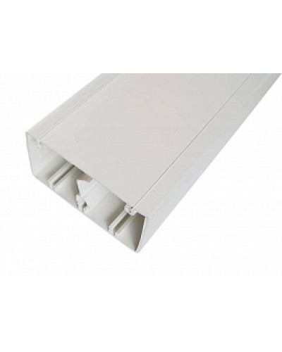 Кабельный канал с крышкой100х50х2000мм (белый) SPL 100001S в Махачкале Кабель-канал Pintop.ru