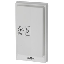 Кнопка пластиковая, накладная, локтевая, НЗ/НР контакты, размер: 175х95х25 мм Smartec ST-EX710-WT