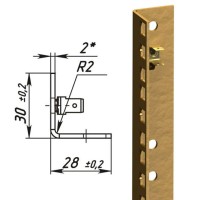 Направляющие L-образные для шкафов 24U (2 шт/уп.) TLK TLK-VNS2-L-24U