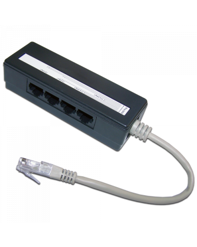 Сплиттер 1 на 4 RJ-45 TWT (TWT-4U1) в Махачкале Проходные адаптеры RJ-45 и разветвители Pintop.ru
