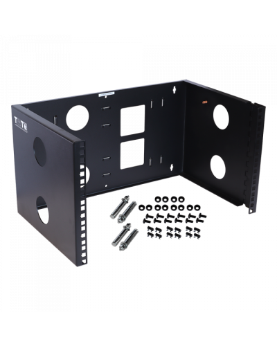 Рама настенная 19, поворотная, глубина 305 мм, 6U, черная TWT (TWT-FRWRT-6U-BK) в Махачкале Аксессуары для стоек и шкафов Pintop.ru