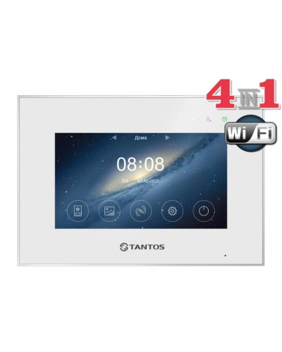 Монитор цветного видеодомофона Tantos Marilyn HD Wi-Fi IPS (White) в Махачкале Абонентские видеоустройства Pintop.ru