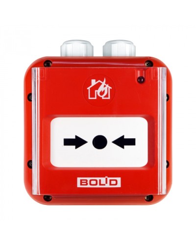 Извещатель пожарный ручной адресный Болид ИПР 513-3АМ исп.01 IP67 в Махачкале Охранно-пожарное оборудование Pintop.ru